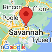 Map of Savannah, GA US